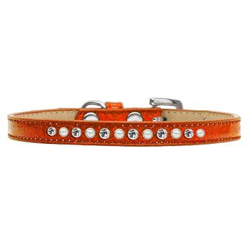 Pearl and Jewel Puppy Ice Cream Collar - Orange