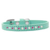 Pearl and Pink Crystal Aqua Dog Collar