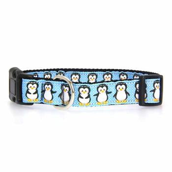 Penguins Nylon Ribbon Dog Collar