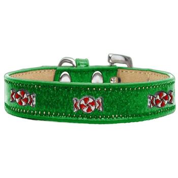 Peppermint Widget Dog Collar - Emerald Green