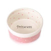 Pet Studio Polka Dot Pink Princess Dog Dish