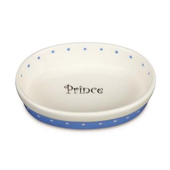 Pet Studio Polka Dot Prince Cat Dish