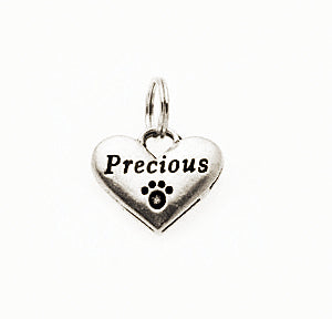 Pewter Dog Collar Charm or Cat Collar Charm: Precious