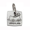 Pewter Dog Collar Charm or Cat Collar Charm: Spoiled Dog