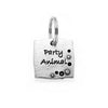 Pewter Dog Collar Charm: Party Animal