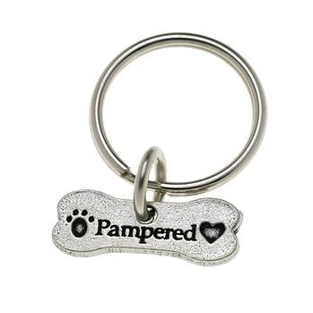 Pewter Pet Lover Keychain - Pampered