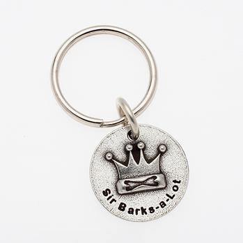 Pewter Pet Lover Keychain - Sir Barks A Lot