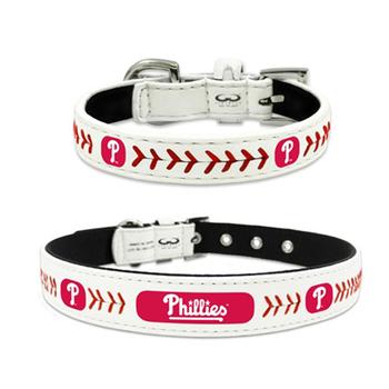 Philadelphia Phillies Leather Dog Collar