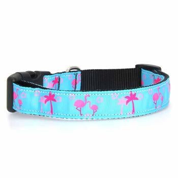 Pink Flamingos Dog Collar