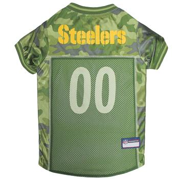 Pittsburgh Steelers Dog Jersey - Camo