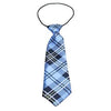 Plaid Big Dog Neck Tie - Blue