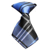 Plaid Dog Neck Tie - Blue