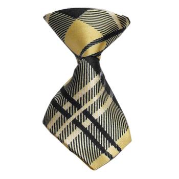 Plaid Dog Neck Tie - Cream