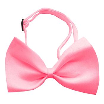 Plain Dog Bow Tie - Bubblegum Pink