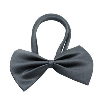 Plain Dog Bow Tie - Gray