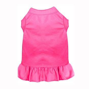 Plain Dog Dress - Bright Pink