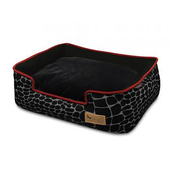 P.L.A.Y. Kalahari Lounge Dog Bed - Black Giraffe