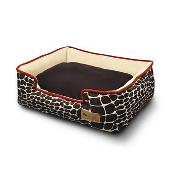 P.L.A.Y. Kalahari Lounge Dog Bed - Brown Giraffe