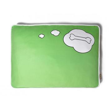 P.L.A.Y. What Dogs Dream Rectangular Dog Bed - Green