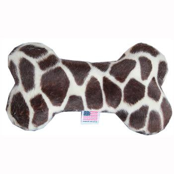 Plush Bone Dog Toy - Giraffe