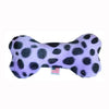 Plush Bone Dog Toy - Purple Leopard