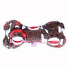 Plush Bone Dog Toy - Sock Monkey