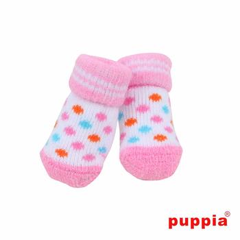 Polka Dot Dog Socks by Puppia - Pink