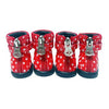 Polka Dot Hiker Dog Boots - Red