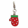 Polka Dots Mitten Enamel Dog Collar Charm by Klippo