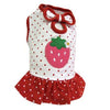 Polka Dots Strawberry Dog Dress by Klippo