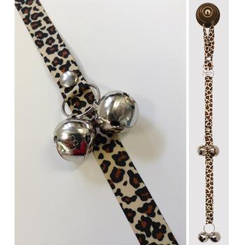 Poochie Bells Dog Doorbell Potty Alert - Leopard