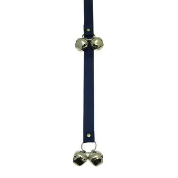 Poochie Bells Dog Doorbell Solid Design - Navy