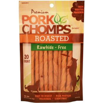 Pork Chomps Roasted Mini Twists Dog Treats