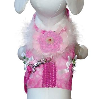 Posh Princess Dog Harness Vest by Cha-Cha Couture - Pink