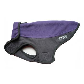 Precision Fit Sport Fleece Dog Coat by My Canine Kids - Purple/Gray