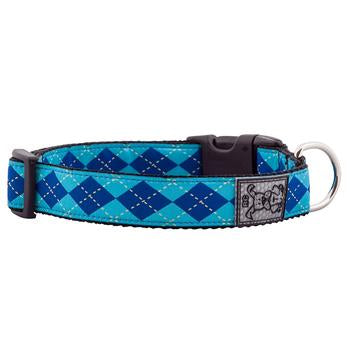 Preppy Adjustable Dog Collar by RC Pet - Blue