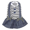 Preppy Girl Dog Dress by Dobaz - Striped