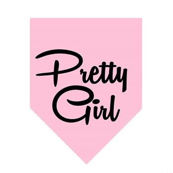 Pretty Girl Dog Bandana - Pink