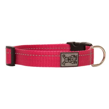 Primary Clip Dog Collar - Raspberry