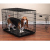 ProSelect Everlasting Dual-Door Folding Dog Crate - Black