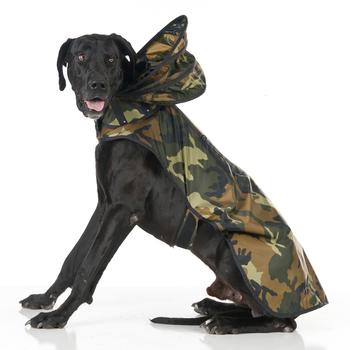 Puddle Jumper Dog Raincoat - Woodland Camo