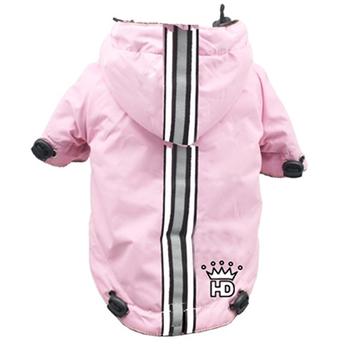 Puppagonia Crown Dog Rain Parka by Hip Doggie - Pink