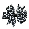 Quatrefoil Dog Bow - Black