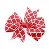 Quatrefoil Dog Bow - Red