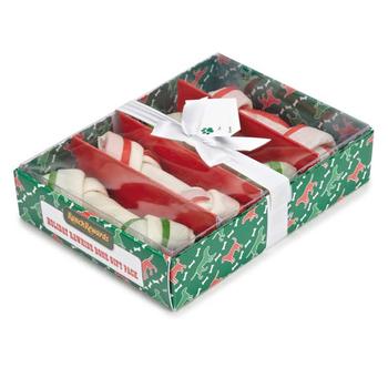 Ranch Rewards Holiday Rawhide Dog Bone Gift Box - 4 Pack