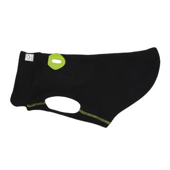 RC Pet Baseline Fleece Dog Pullover - Black and Lime