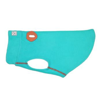 RC Pet Baseline Fleece Dog Pullover - Teal and Orange