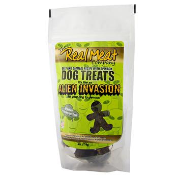 Real Meat Alien Invasion Dog Treats - Beef, Oatmeal and Spinach