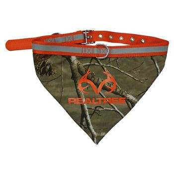 Real Tree Camouflage Dog Collar Bandana