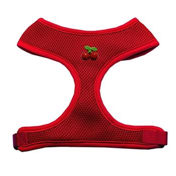 Red Cherry Chipper Dog Harness - Red